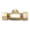 Thrifco Plumbing No. 72 3/8 Inch x 1/4 Inch Lead-Free Brass Compression MIP Tee 6972008 - alternate 3